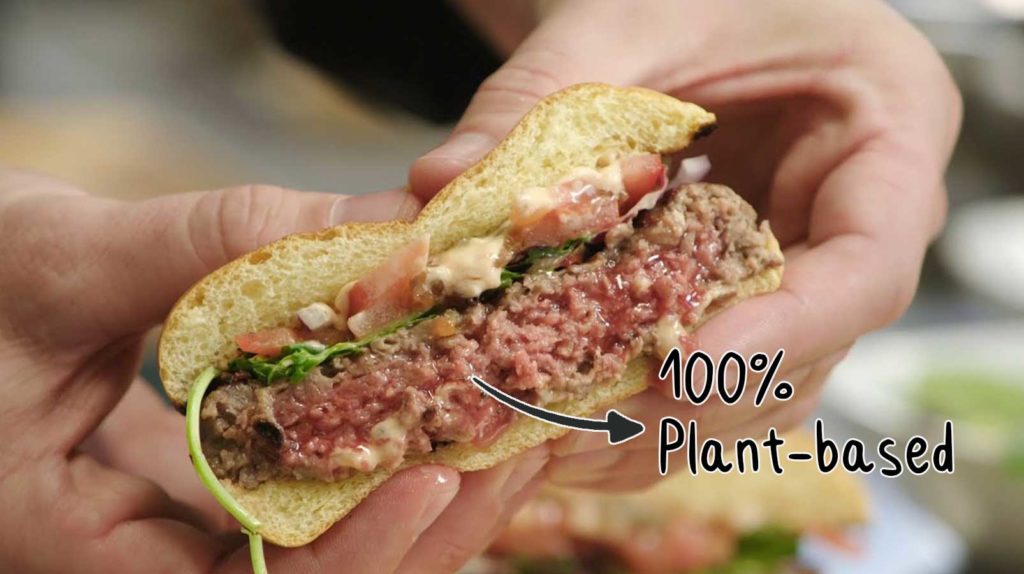 100% Plant-based burger
