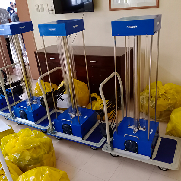 Electromex’s high-intensity medical-grade ultraviolet ozone sterilization for UP-PGH