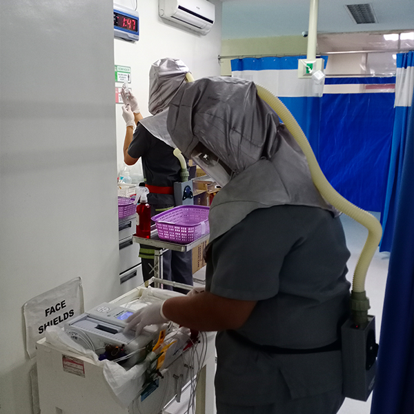 Using Electromex, even hospital workers can be protected from unsterilized areas